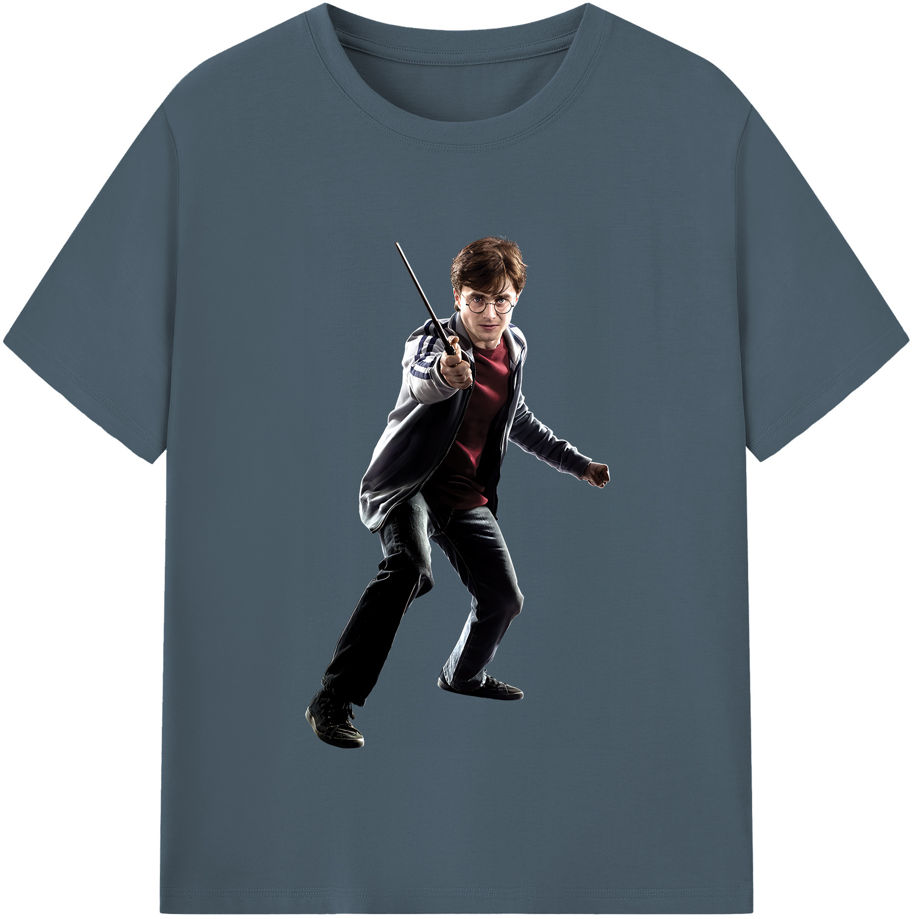（画像用） Harry Potter ハリー・ポッターシリーズ 綿100％半袖Tシャツ（フロントプリント）